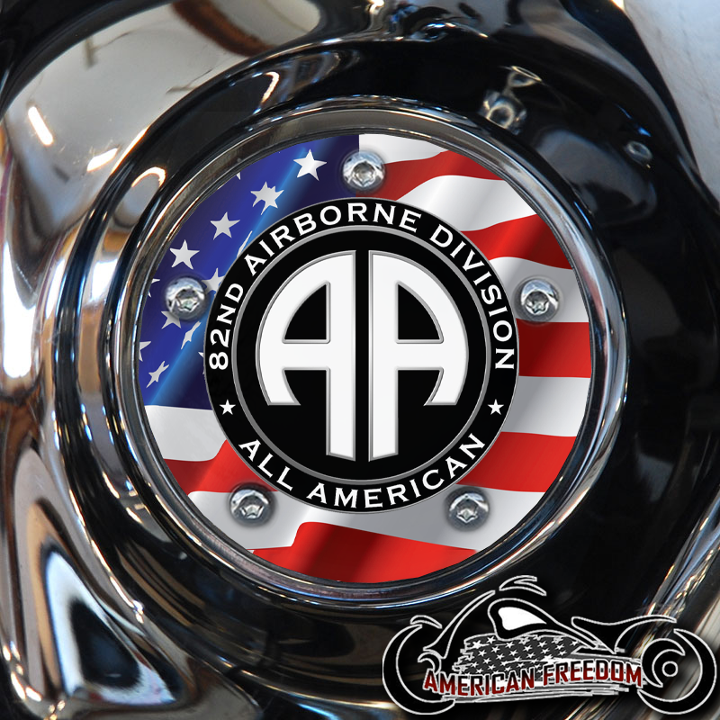 Custom Timing Cover - Airborne American Flag